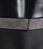 Dolce & Gabbana Black Silk Clear Crystal Bow Waist Belt