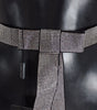 Dolce & Gabbana Black Silk Clear Crystal Bow Waist Belt