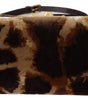 Dolce & Gabbana Elegant Giraffe Pattern Welcome Bag with Gold Accents