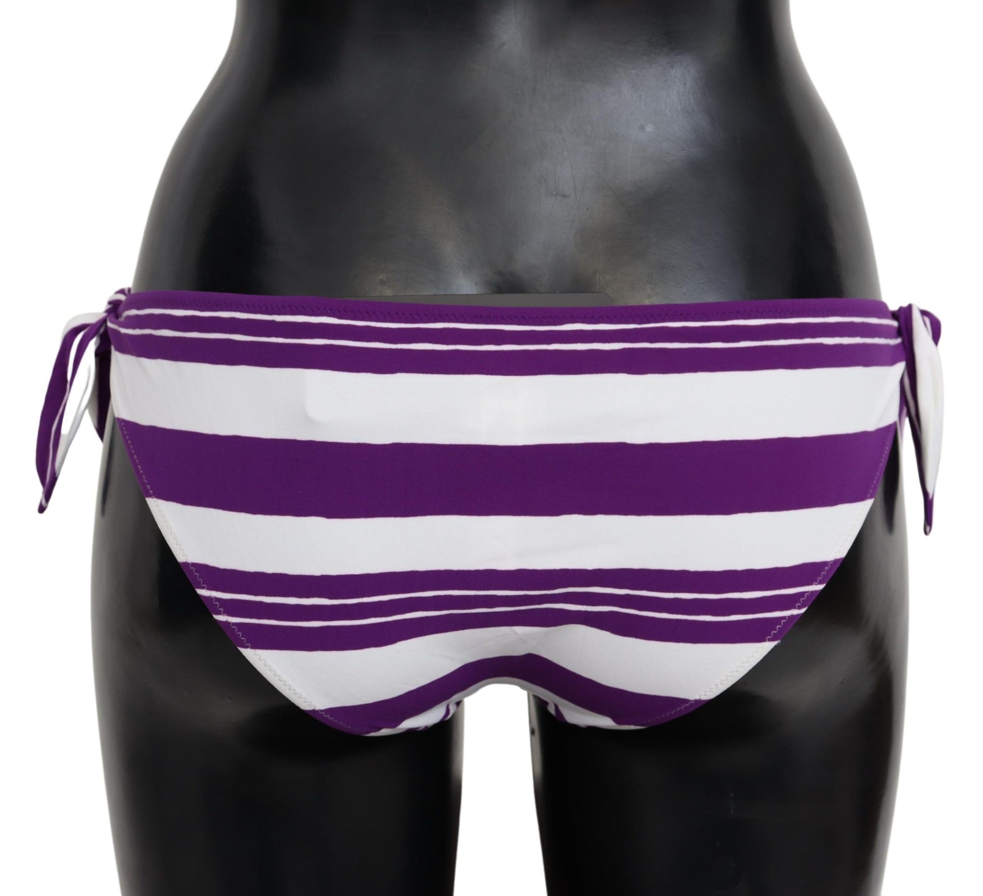 Bas de bikini rayé chic Dolce &amp; Gabbana : un glamour sans effort au bord de la piscine