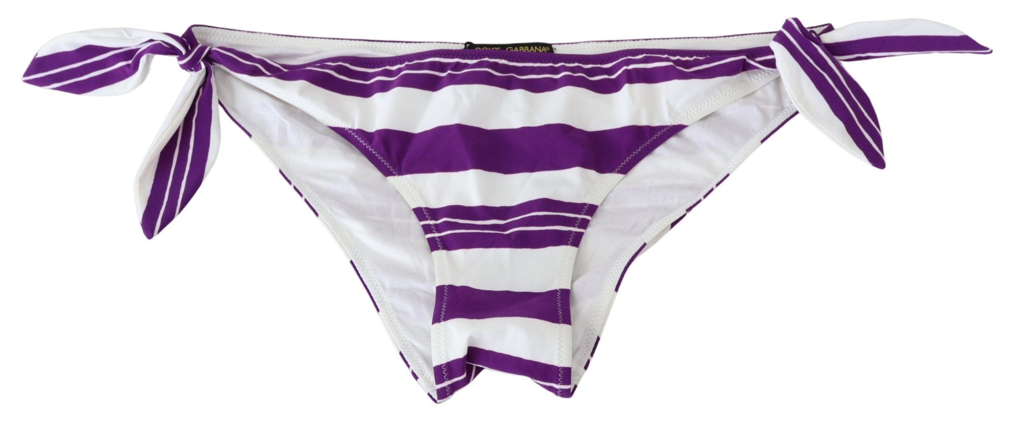 Bas de bikini rayé chic Dolce &amp; Gabbana : un glamour sans effort au bord de la piscine