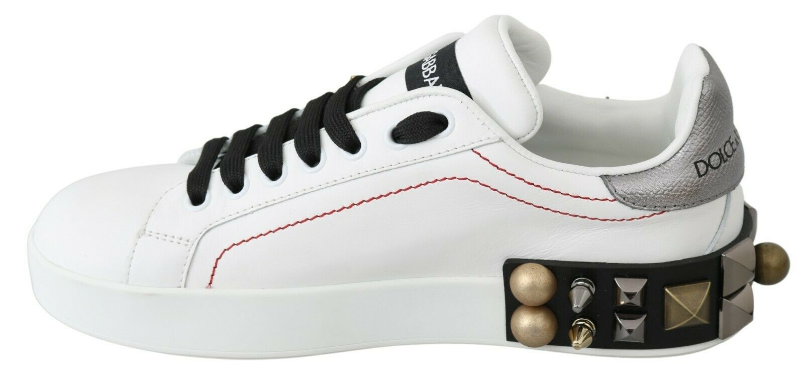 Baskets en cuir ornées de cristaux floraux Dolce &amp; Gabbana
