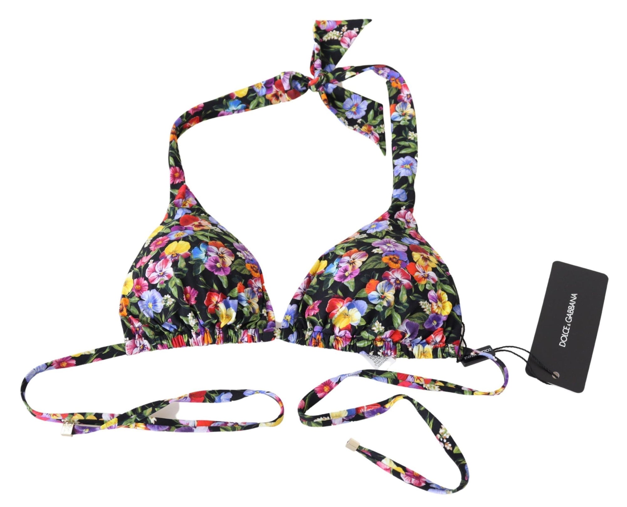 Haut de bikini imprimé floral chic Dolce & Gabbana