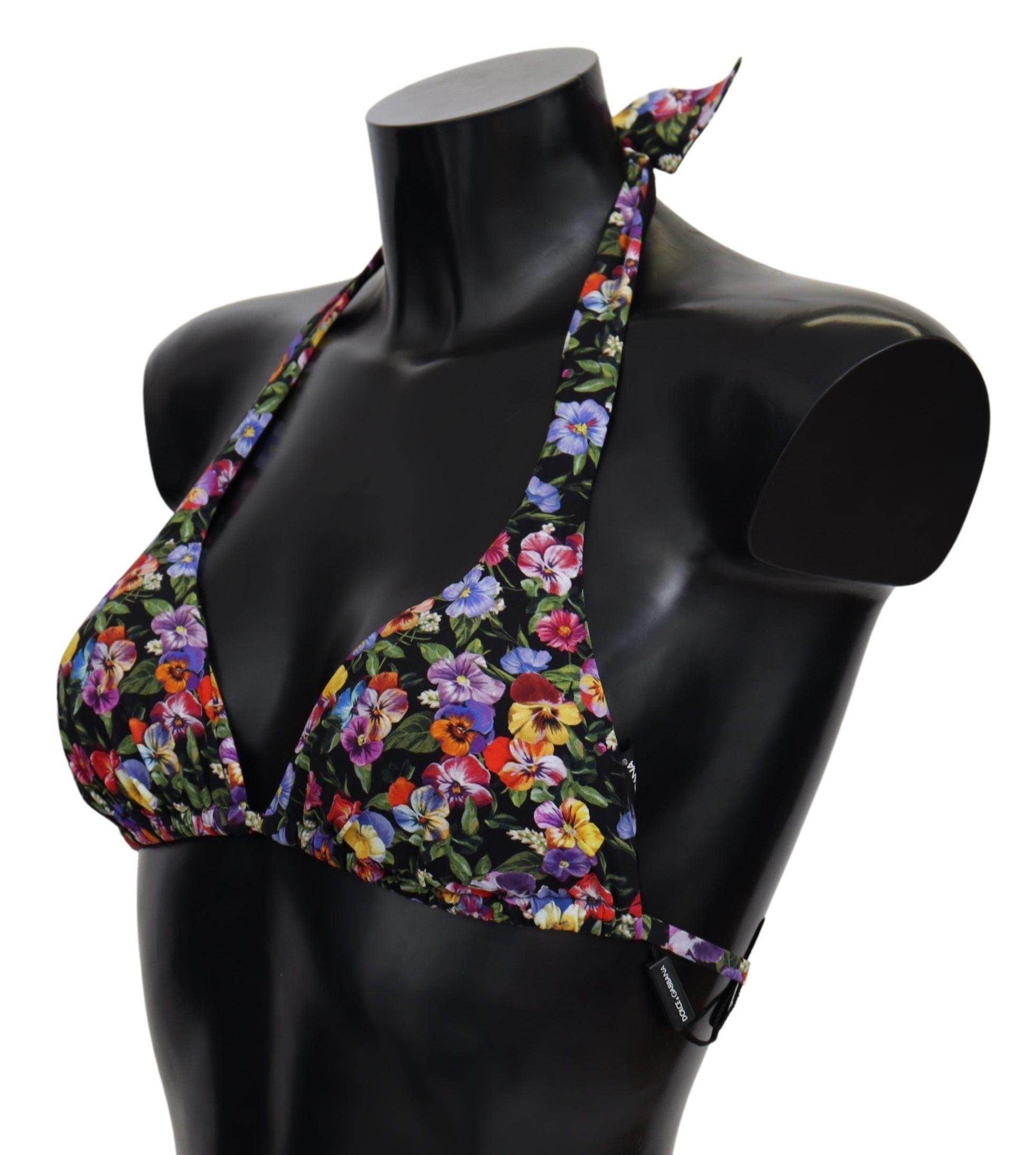 Haut de bikini imprimé floral chic Dolce & Gabbana
