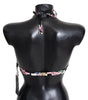 Dolce & Gabbana Chic Rose Print Bikini Top for Elegant Beach Days
