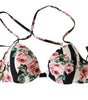 Haut de bikini élégant à imprimé roses Dolce & Gabbana