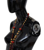Dolce & Gabbana Elegant Red Crystal Gold-Plated Necklace
