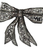 Dolce & Gabbana Crystal-Embellished Silk Bowtie - Silver Elegance