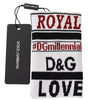 Dolce & Gabbana Multicolor Wool Knit D&G Love Wristband Wrap