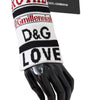 Dolce & Gabbana Multicolor Wool Knit D&G Love Wristband Wrap