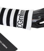 Dolce & Gabbana Black White Wool DGMillennials Wristband Wrap