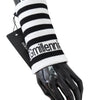 Dolce & Gabbana Black White Wool DGMillennials Wristband Wrap