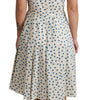 Dolce & Gabbana Beige Dotted Cotton A-Line Gown Dress