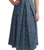 Dolce & Gabbana Blue Heart Cotton A-Line Stretch Dress