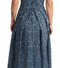 Dolce & Gabbana Blue Heart Cotton A-Line Stretch Dress