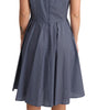 Dolce & Gabbana Blue Polka Cotton A-Line Stretch Dress