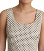Dolce & Gabbana Beige Polka Dotted Cotton A-Line Dress