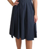 Dolce & Gabbana Blue Polka Dotted Cotton A-Line Dress