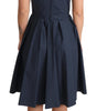 Dolce & Gabbana Blue Polka Dotted Cotton A-Line Dress