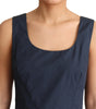 Dolce & Gabbana Blue Polka Dotted Cotton A-Line Dress