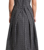 Dolce & Gabbana Black White Pattern Cotton A-Line Dress