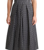 Dolce & Gabbana Black White Pattern Cotton A-Line Dress