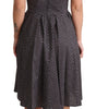 Dolce & Gabbana Black Floral Cotton A-Line Stretch Dress