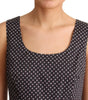 Dolce & Gabbana Black Floral Cotton A-Line Stretch Dress