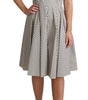 Dolce & Gabbana Beige Polka Dotted Cotton A-Line Dress