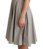 Dolce & Gabbana Beige Polka Dotted Cotton A-Line Dress