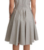 Dolce & Gabbana Beige Polka Dotted Cotton A-Line Dress