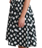 Dolce & Gabbana Green Polka Dotted Cotton A-Line Dress