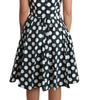 Dolce & Gabbana Green Polka Dotted Cotton A-Line Dress