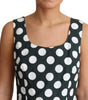 Dolce & Gabbana Green Polka Dotted Cotton A-Line Dress