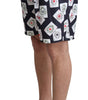 Dolce & Gabbana Multicolor Card Deck Printed Swim Trunks