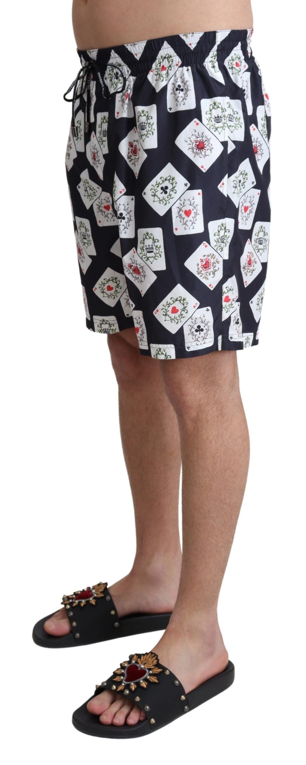 Maillot de bain imprimé cartes multicolores Dolce &amp; Gabbana