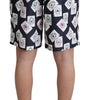 Dolce & Gabbana Multicolor Card Deck Printed Swim Trunks