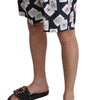 Dolce & Gabbana Multicolor Card Deck Printed Swim Trunks