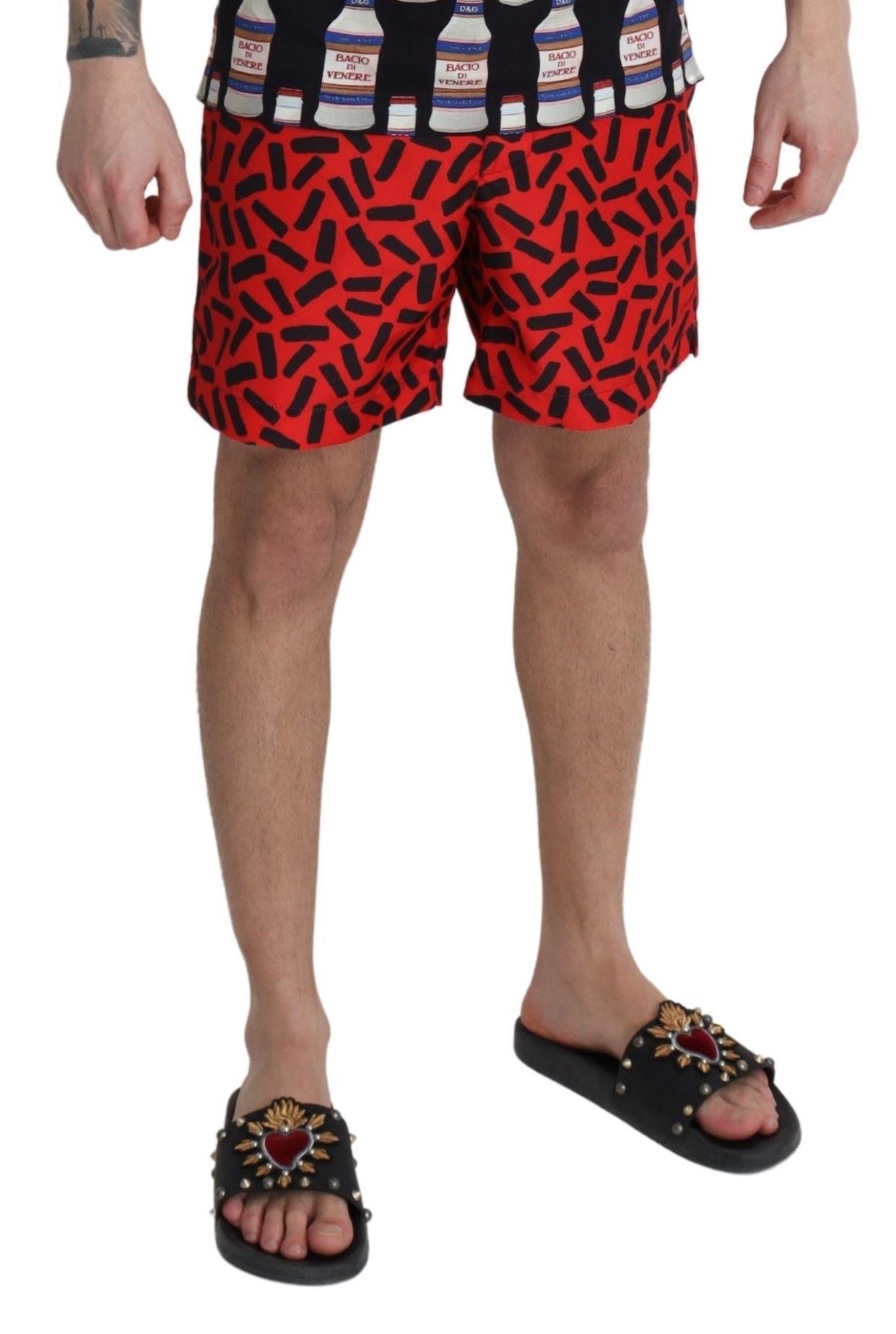 Boxer de bain rouge chic Dolce & Gabbana