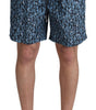 Maillot de bain bleu chic à cordon de serrage Dolce & Gabbana