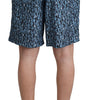 Maillot de bain bleu chic à cordon de serrage Dolce & Gabbana