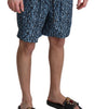 Maillot de bain bleu chic à cordon de serrage Dolce & Gabbana