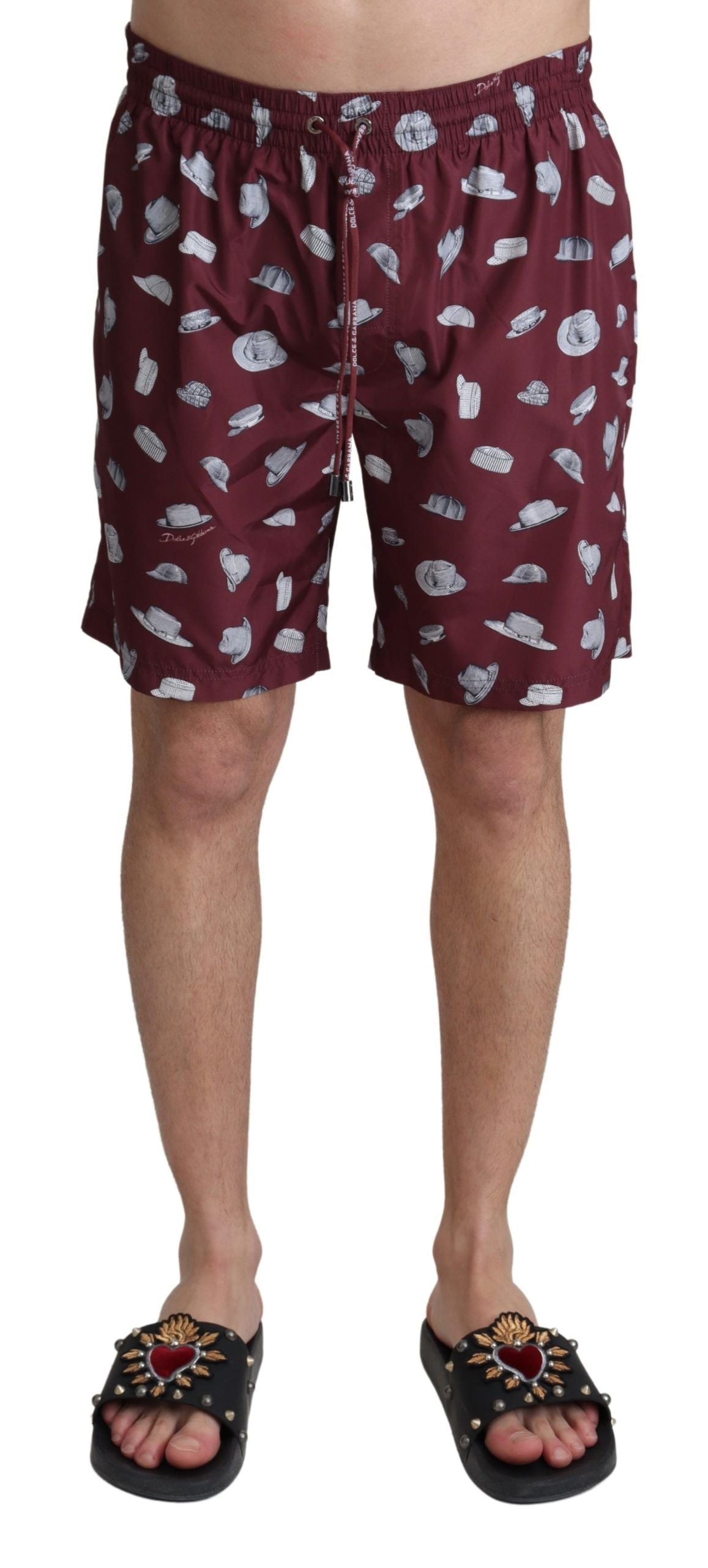 Dolce & Gabbana - Élégant short de plage marron