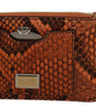 Dolce &amp; Gabbana Élégante pochette en cuir à motif python
