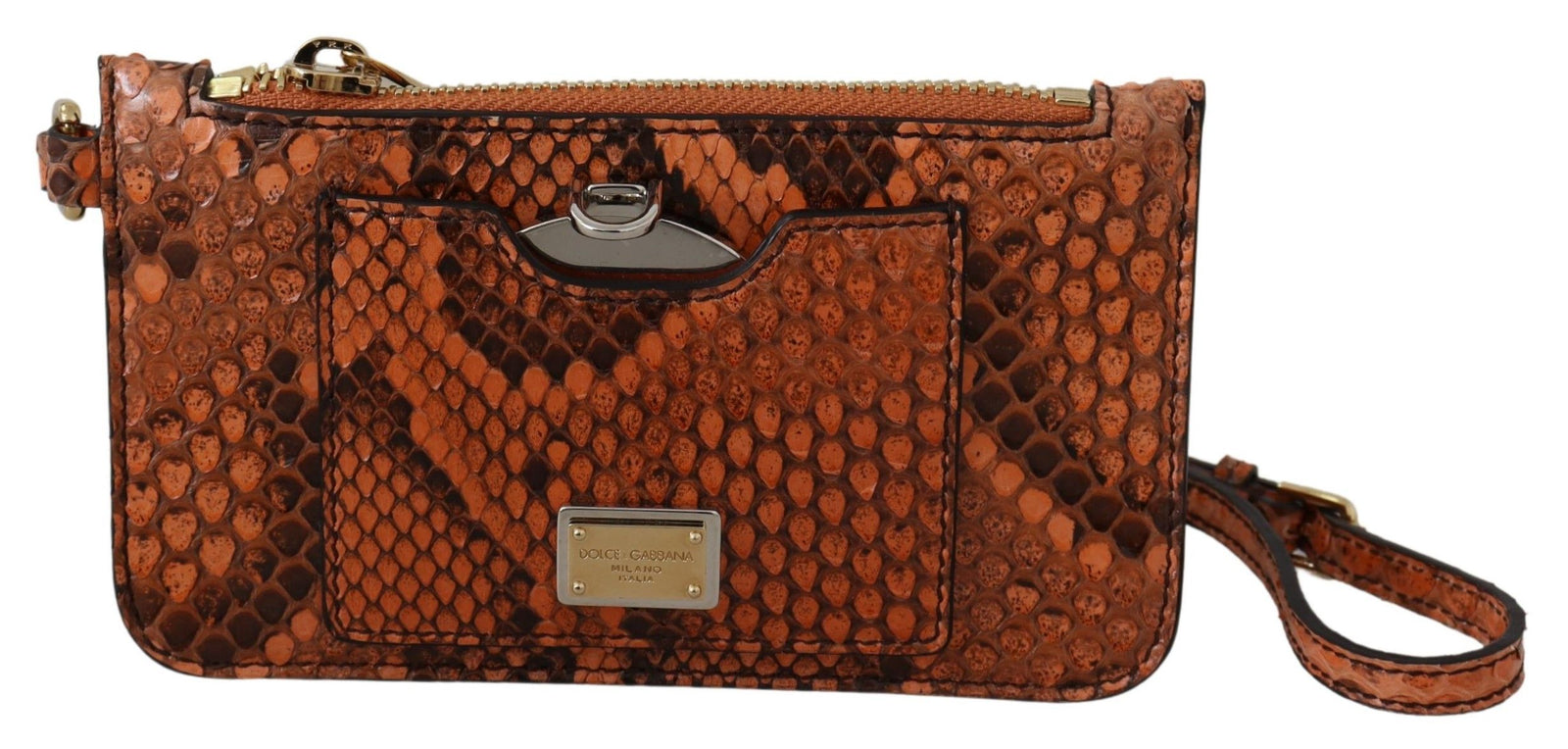 Dolce &amp; Gabbana Élégante pochette en cuir à motif python