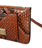 Dolce &amp; Gabbana Élégante pochette en cuir à motif python