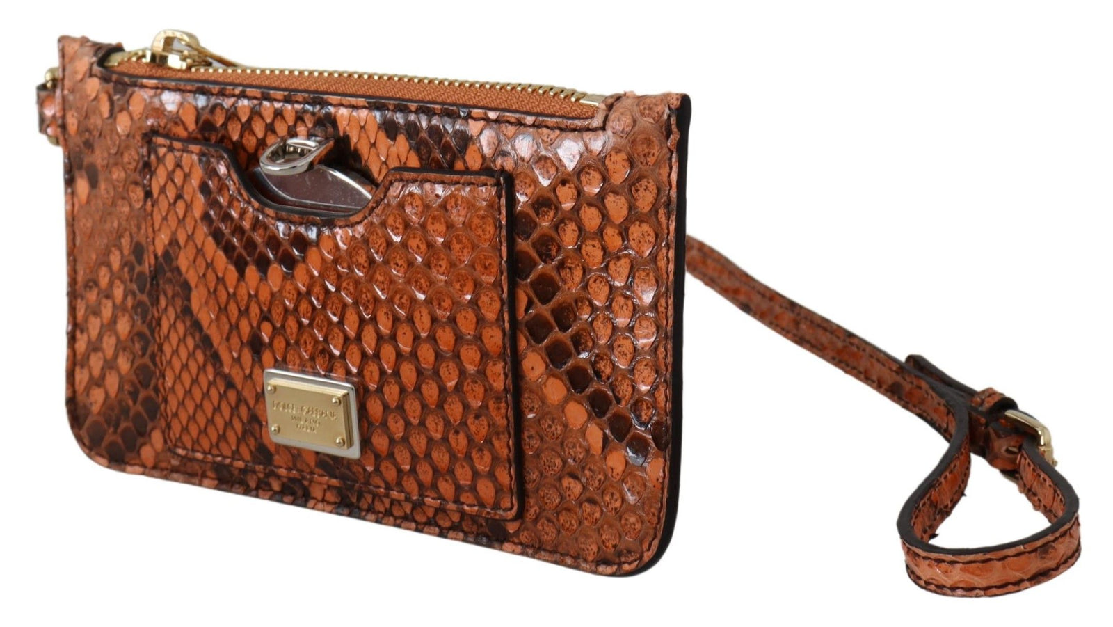Dolce &amp; Gabbana Élégante pochette en cuir à motif python