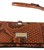 Dolce &amp; Gabbana Élégante pochette en cuir à motif python