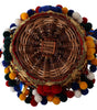 Dolce & Gabbana Multicolor Cotton Embellished Agnese Basket Tote Bag
