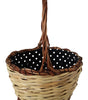 Dolce & Gabbana Beige Wood Wicker Rattan Basket Tote Bag